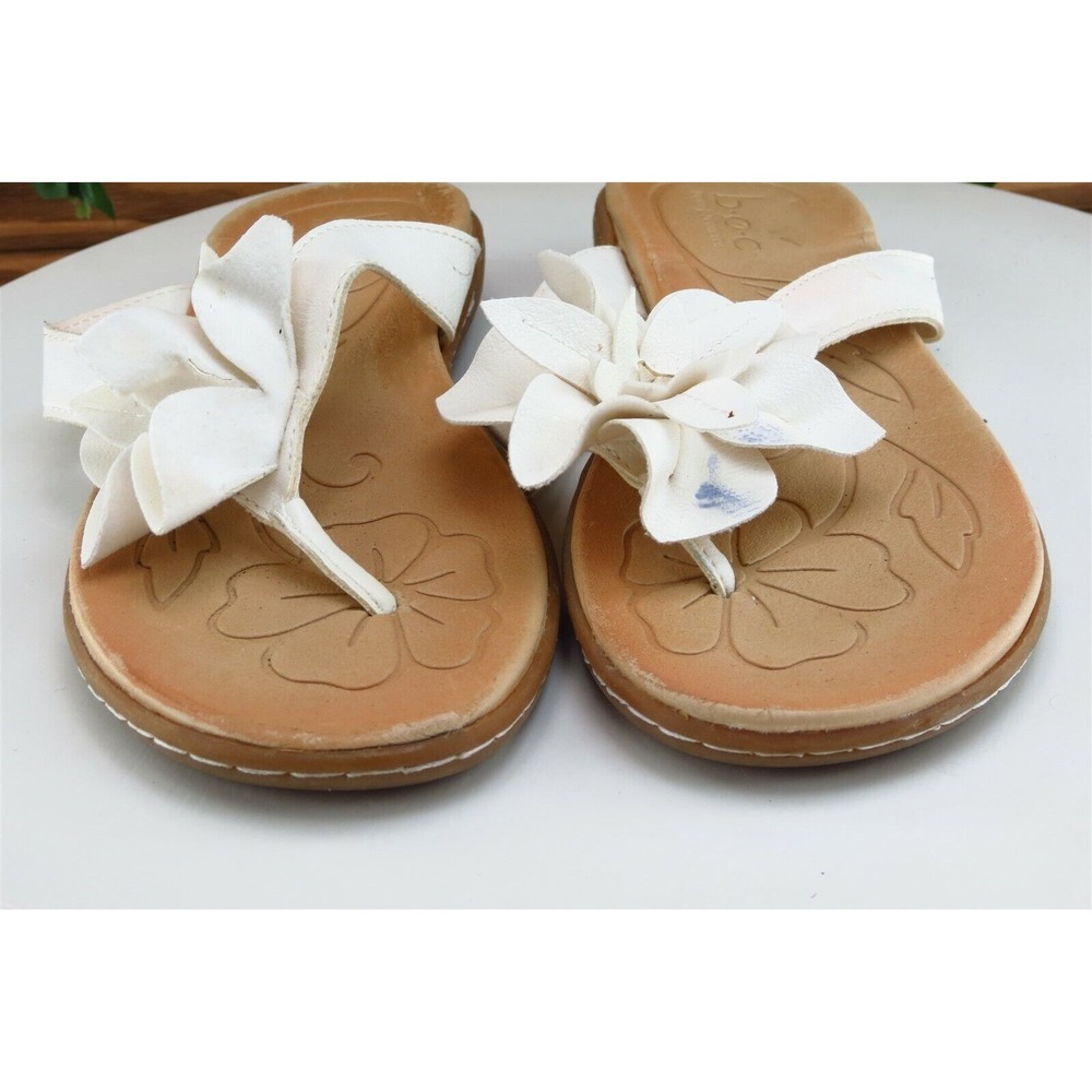 Born concept Sz 6 M White Flip Flop Synthetic‎ Women Sandals - Picture 3 of 9